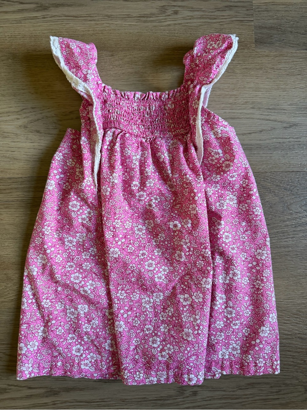 BabyGap pink floral shift dress - size 2T